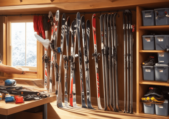Conseils pour entretenir et stocker votre équipement de ski