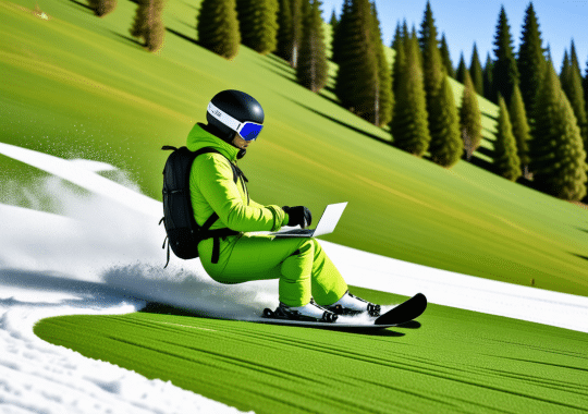 Descendre une piste verte en télétravail